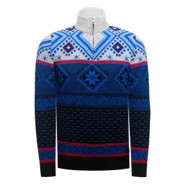 Rusty Neal Herentrui met ronde hals Basic gebreide trui Business Casual gebreide trui Fijn gebreid 383, petrol, L