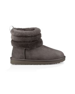 UGG Fluff Mini Quilted Charcoal