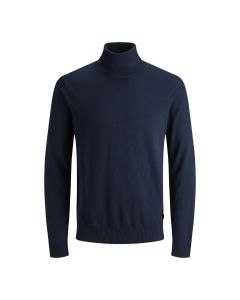 Jack & Jones Emil Knit Roll Neck Navy Blazer