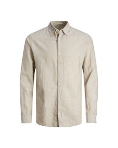 Jack & Jones Linen Blend Shirt L/S Crockery