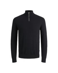 Jack & Jones Emil Knit Half Zip Zwart
