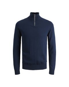 Jack & Jones Emil Knit Half Zip Navy Blazer