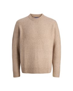 Jack & Jones York Ollie Knit Crew Neck Mocha Meringue