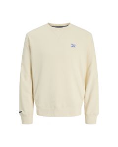 Jack & Jones Furore Backprint Sweat Crew Neck Antique White