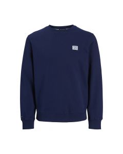 Jack & Jones Furore Backprint Sweat Crew Neck Ocean Cavern
