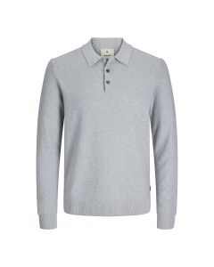 Jack & Jones Sandri Knit LS Polo Grijs