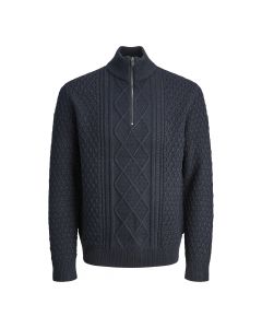 Jack & Jones North Knit High Neck Navy Blazer