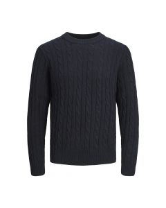 Jack & Jones Ross Knit Crew Neck Navy Blazer