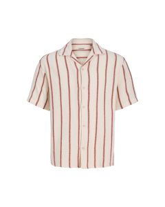Jack & Jones Coba Stripe Resort Shirt Arabian Spice