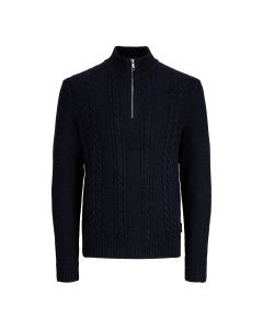 Jack & Jones James Knit Half ZIp Navy Blazer