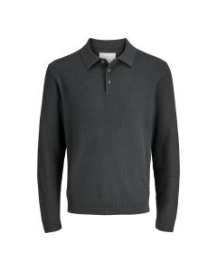 Jack & Jones Cooper LS Knit Polo Volcanic Ash