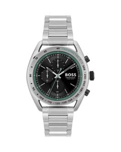 Hugo Boss Horloge Center Court Zilver/Zwart 44mm