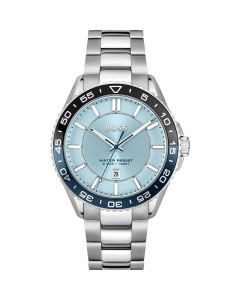 Hugo Boss Horloge Runner Zilver/Blauw 43mm