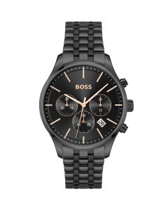 Hugo Boss Horloge Avery Zwart 42mm