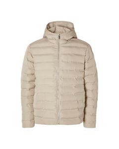 Selected Homme Barry quilted hooded jacket heren pure cashmere