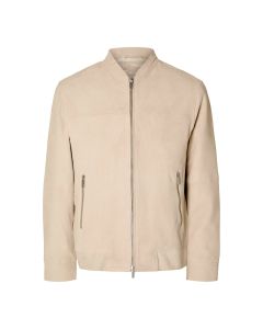 Selected Homme Mike goat suede bomber jacket heren incense
