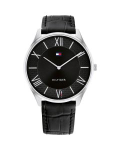 Tommy Hilfiger Horloge Becker Zwart/Zilver 43mm