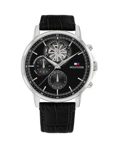 Tommy Hilfiger Horloge Stewart Zwart 44mm