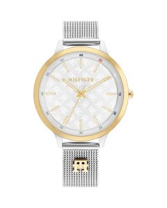 Tommy Hilfiger Horloge Iris Zilver/Goud 36mm