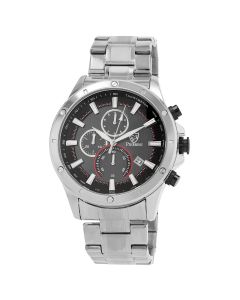 Pierrini heren horloge zilver 46mm