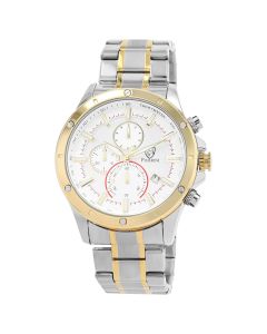 Pierrini heren horloge zilver/goud 46mm