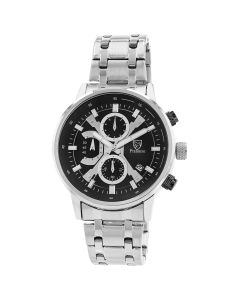 Pierrini heren horloge zilver 44mm