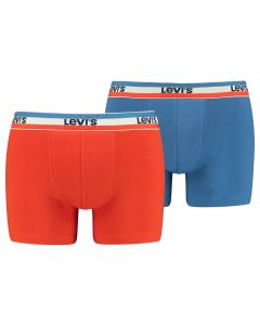 Levi's 2-Pack Logo Boxers Brief Rood/Blauw