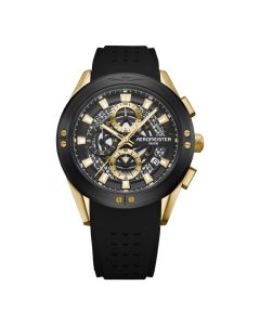 Aeromeister Horloge Mundo Zwart/Goud 43mm