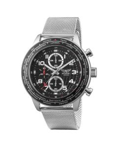 Aviator F-Series horloge heren zilver/zwart 43mm