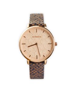 Bergson Ocean dameshorloge rosegoud 33mm