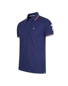 Cappuccino Italia polo applique pique heren navy