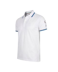 Cappuccino Italia polo applique pique heren wit