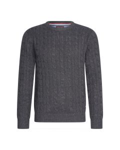 Cappuccino Italia Adria Kabel Trui Antraciet