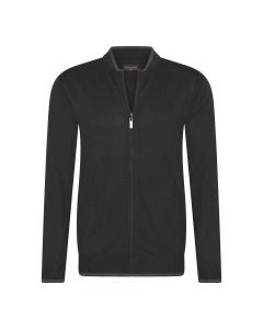 Cappuccino Italia full zip Cardigan vest heren zwart