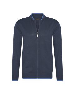 Cappuccino Italia full zip Cardigan vest heren navy