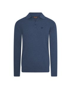 Cappuccino Italia Massa Knit Polo Blauw