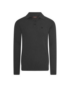 Cappuccino Italia Massa Knit Polo Antraciet