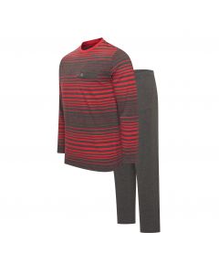 Cappuccino Italia Siena Pyjama Grijs/Rood