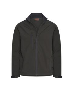 Cappuccino Italia softshell zip jacket heren zwart