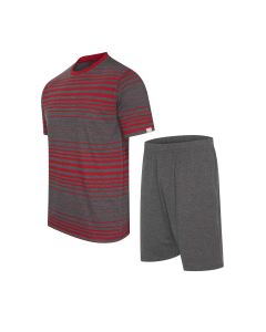 Cappuccino Italia Venezia Pyjama Grijs/Rood