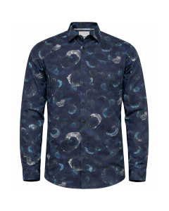 Cast Iron Overhemd Navy