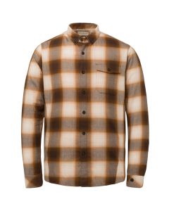 Cast Iron Overhemd Bruin Geruit