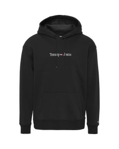 Tommy Jeans reg Linear hoodie heren zwart