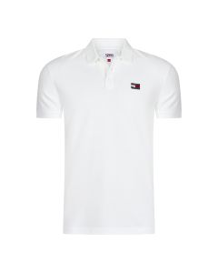 Tommy Jeans classic badge polo heren wit