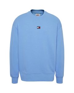 Tommy Jeans relax badge crew sweater heren skysail