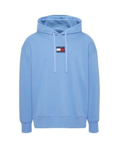 Tommy Jeans relax college pop hoodie heren skysail blauw