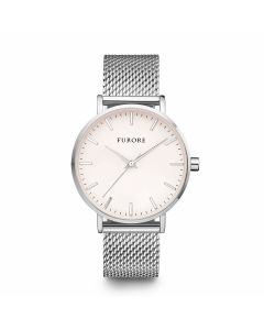 Furore Splashing Waves horloge zilver