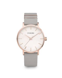 Furore Splashing Waves horloge rosegoud en grijs
