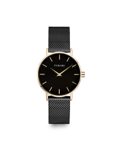 Furore Dazzling Nature horloge goud en zwart