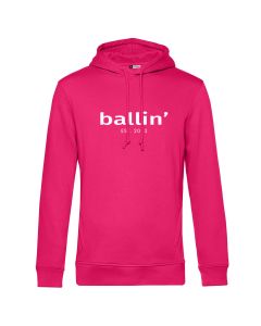 Ballin Est. 2013 basic hoodie heren fuchsia roze